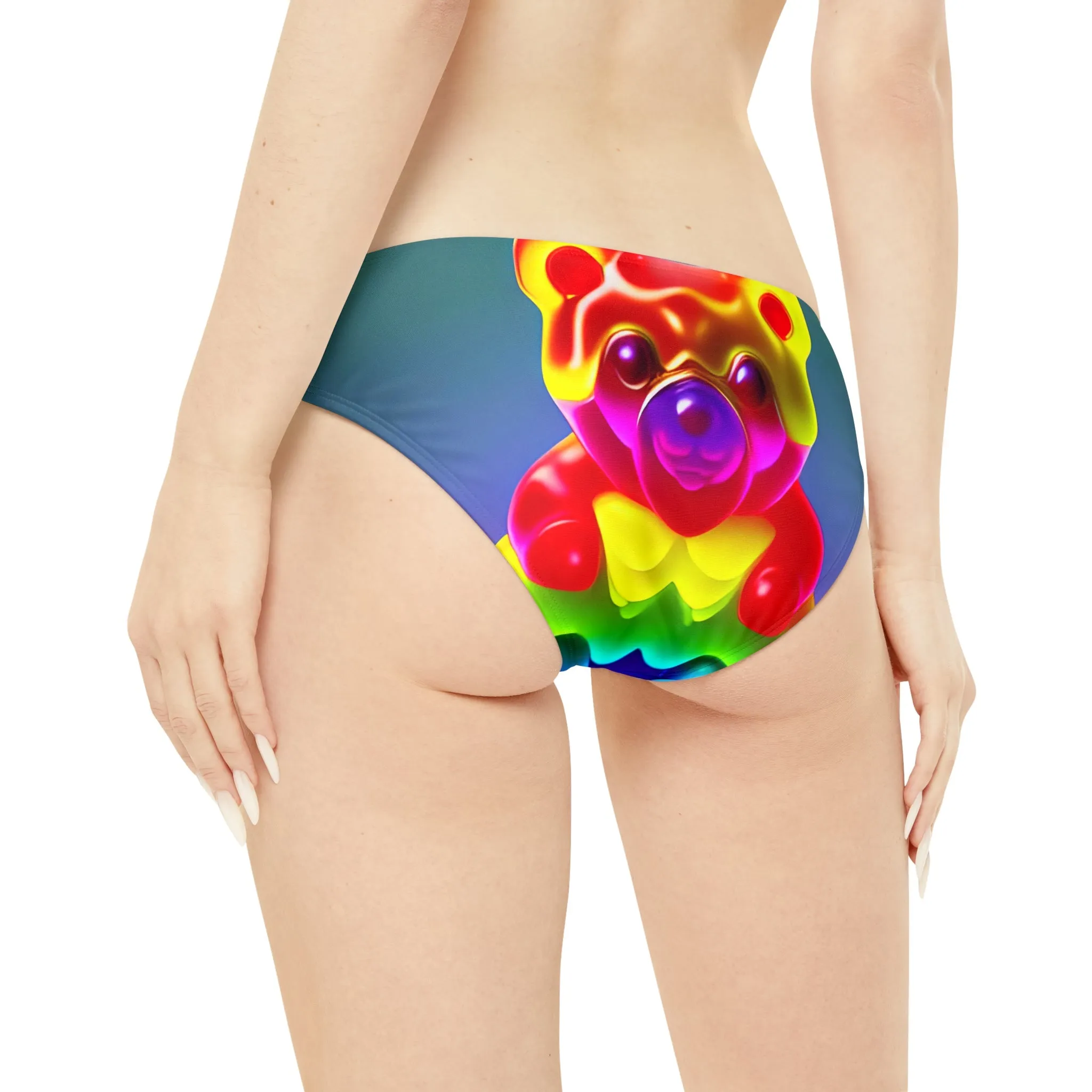 Gummy Bear Rainbow Drip - Strappy Bikini Set (AOP)