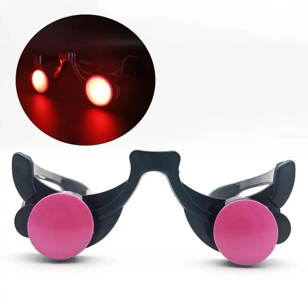 Halloween Glow Glasses - Light Up Rave Glasses Halloween Cosplay Anime Accessories