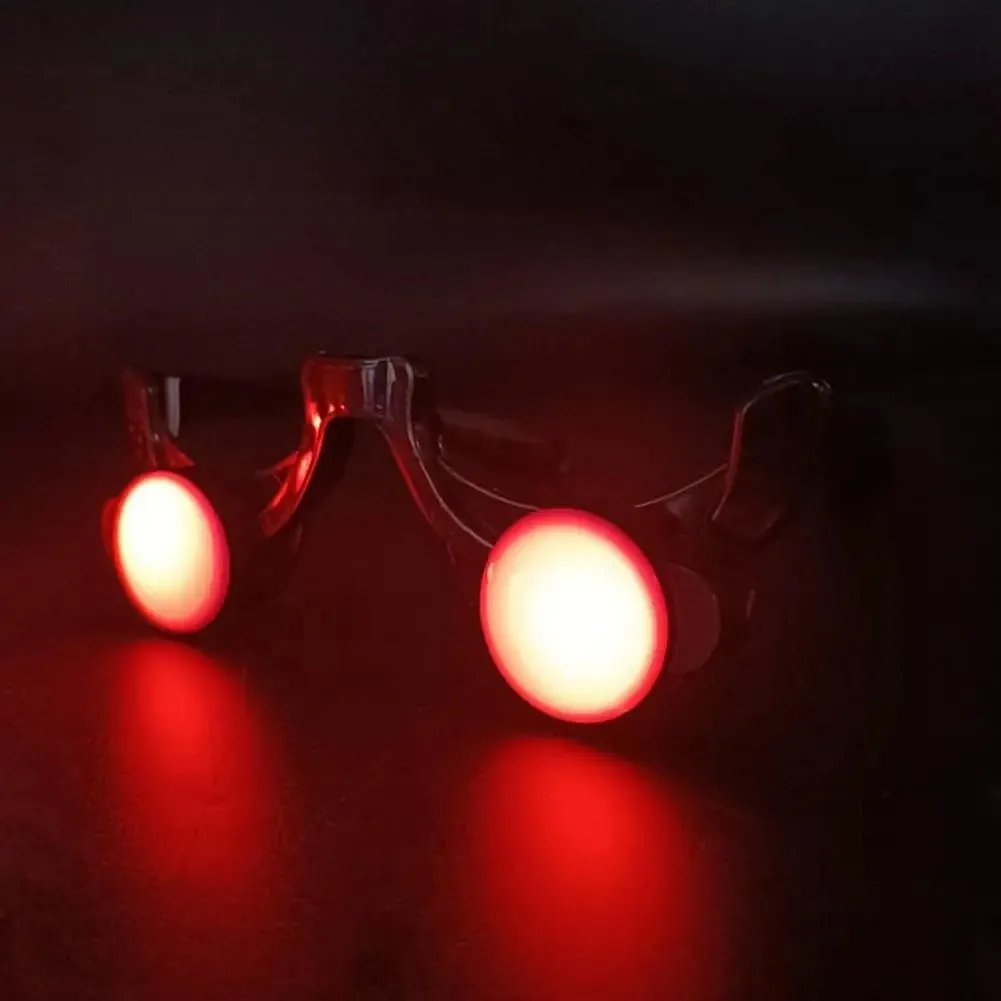 Halloween Glow Glasses - Light Up Rave Glasses Halloween Cosplay Anime Accessories