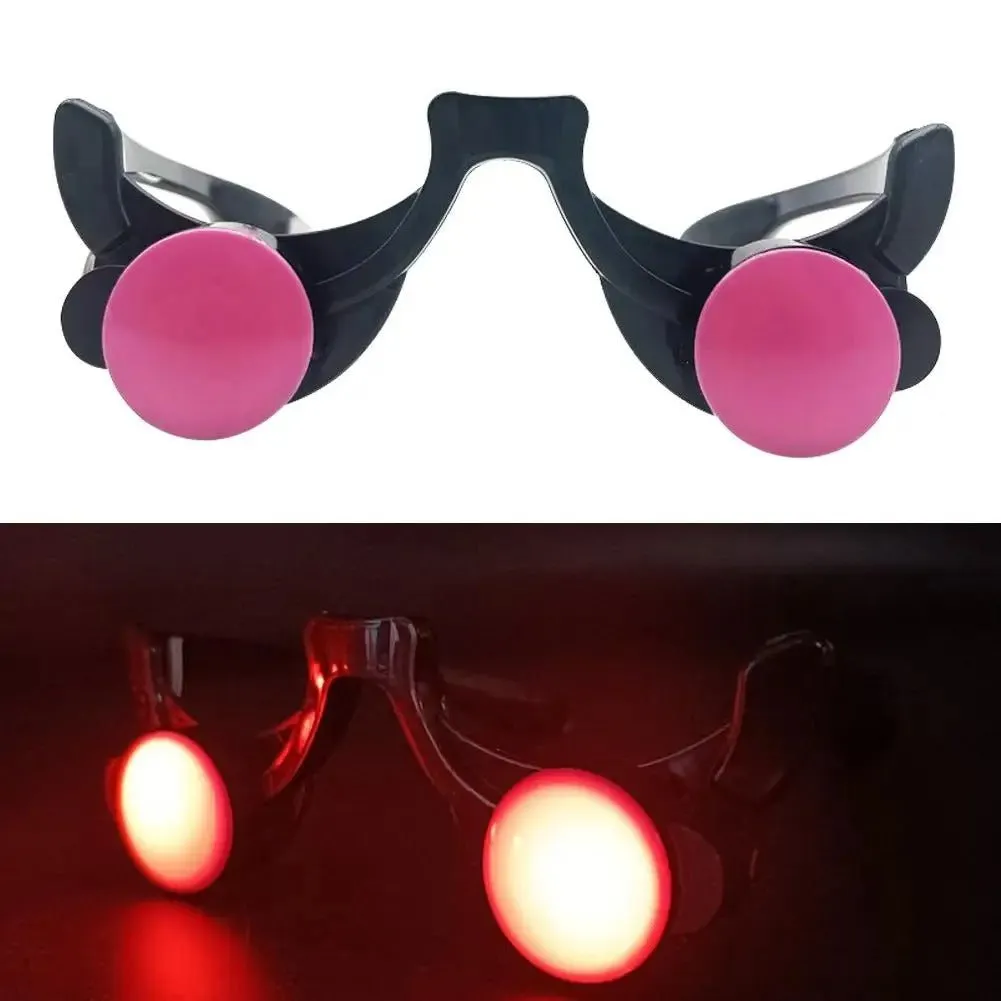 Halloween Glow Glasses - Light Up Rave Glasses Halloween Cosplay Anime Accessories