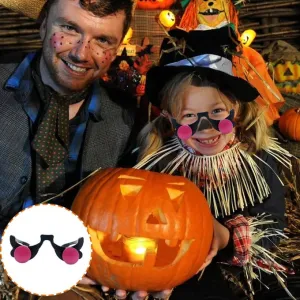 Halloween Glow Glasses - Light Up Rave Glasses Halloween Cosplay Anime Accessories