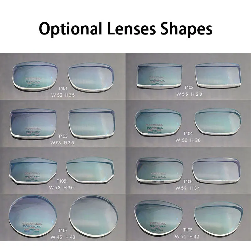 Handoer Unisex Rimless Customized Shaped Lenses 862 Alloy Eyeglasses