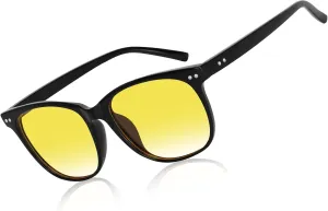 HAOLOTA Night Vision Driving Glasses Polarized HD Yellow Tinted Anti Glare Sunglasses for Men and Women