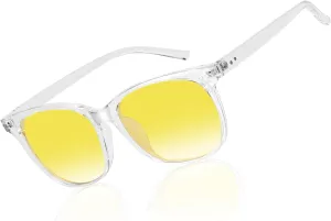 HAOLOTA Night Vision Driving Glasses Polarized HD Yellow Tinted Anti Glare Sunglasses for Men and Women