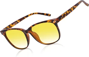 HAOLOTA Night Vision Driving Glasses Polarized HD Yellow Tinted Anti Glare Sunglasses for Men and Women
