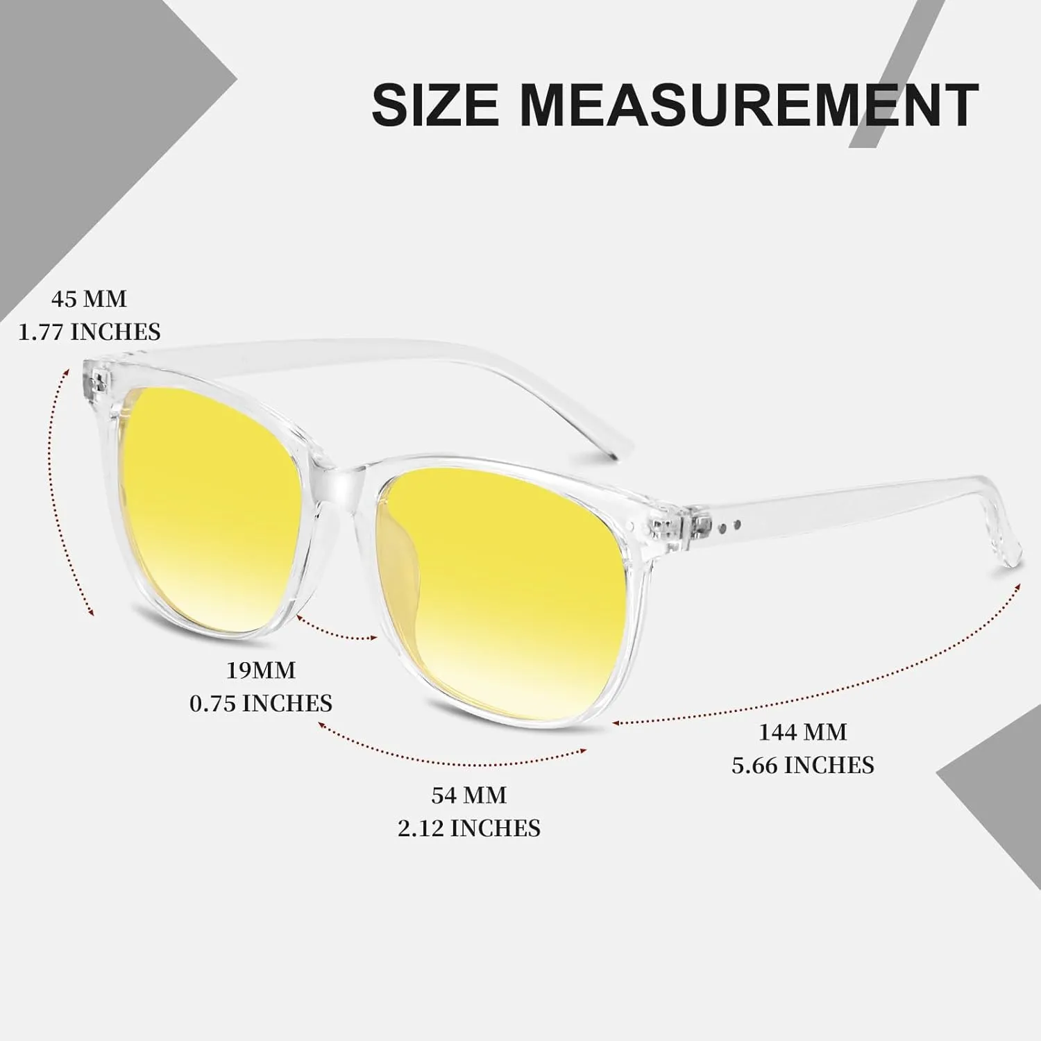 HAOLOTA Night Vision Driving Glasses Polarized HD Yellow Tinted Anti Glare Sunglasses for Men and Women