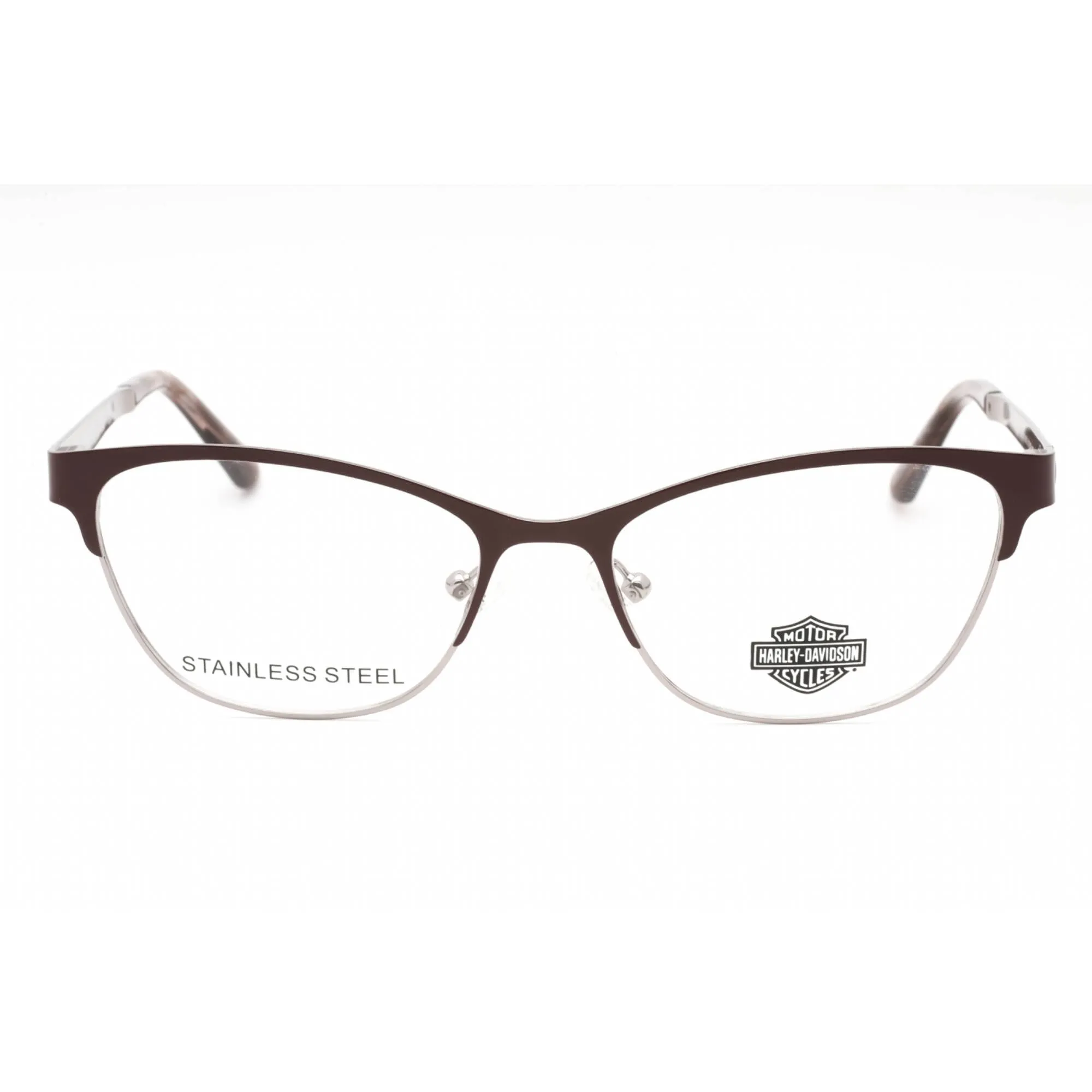 Harley Davidson Women's Eyeglasses - Matte Violet Metal Cat Eye Frame | HD0572 082