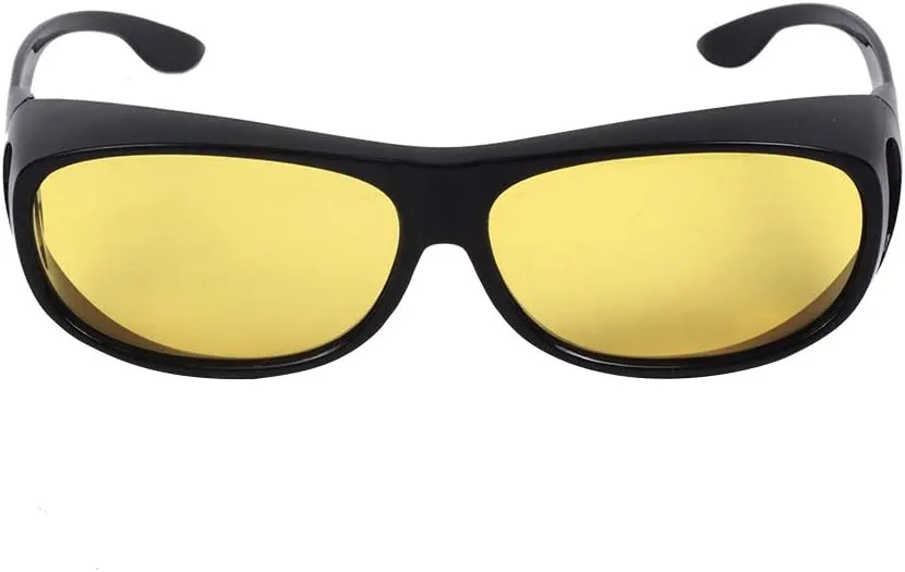 HD Night Day Driving Wrap Around Prescription Glasses Anti Glare Sunglasses with Polarized Lens for Man and Women