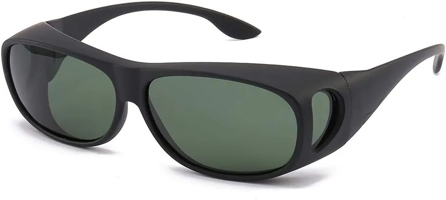HD Night Day Driving Wrap Around Prescription Glasses Anti Glare Sunglasses with Polarized Lens for Man and Women