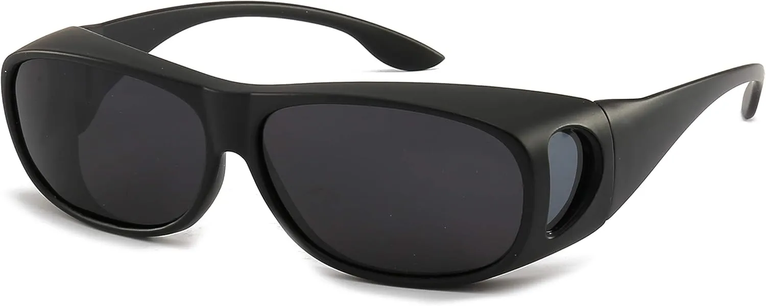 HD Night Day Driving Wrap Around Prescription Glasses Anti Glare Sunglasses with Polarized Lens for Man and Women