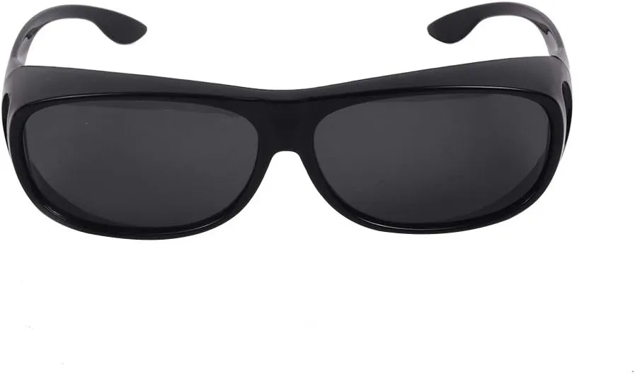 HD Night Day Driving Wrap Around Prescription Glasses Anti Glare Sunglasses with Polarized Lens for Man and Women