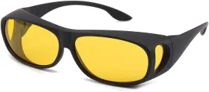 HD Night Day Driving Wrap Around Prescription Glasses Anti Glare Sunglasses with Polarized Lens for Man and Women