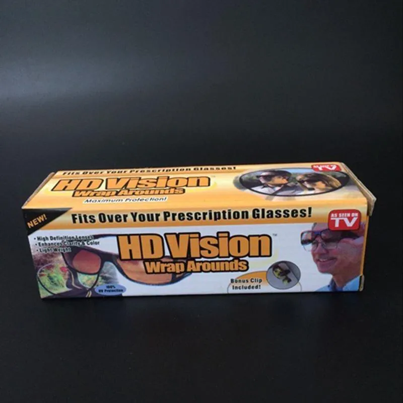 HD Vision Over Wrap Arounds Night Driving UV400 Protective Eyewear