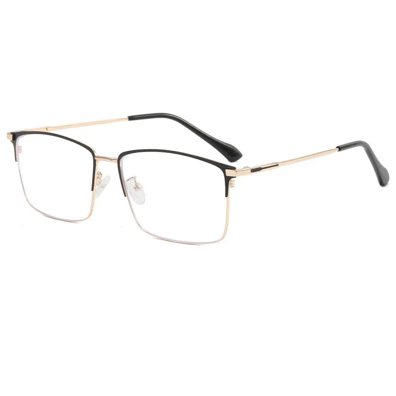 Hdcrafter Mens Oversized Full Rim Square Titanium Eyeglasses 101951