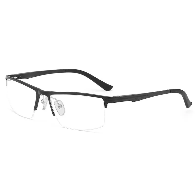 Hdcrafter Men's Semi Rim Rectangle Tr 90 Alloy Eyeglasses Kl6122