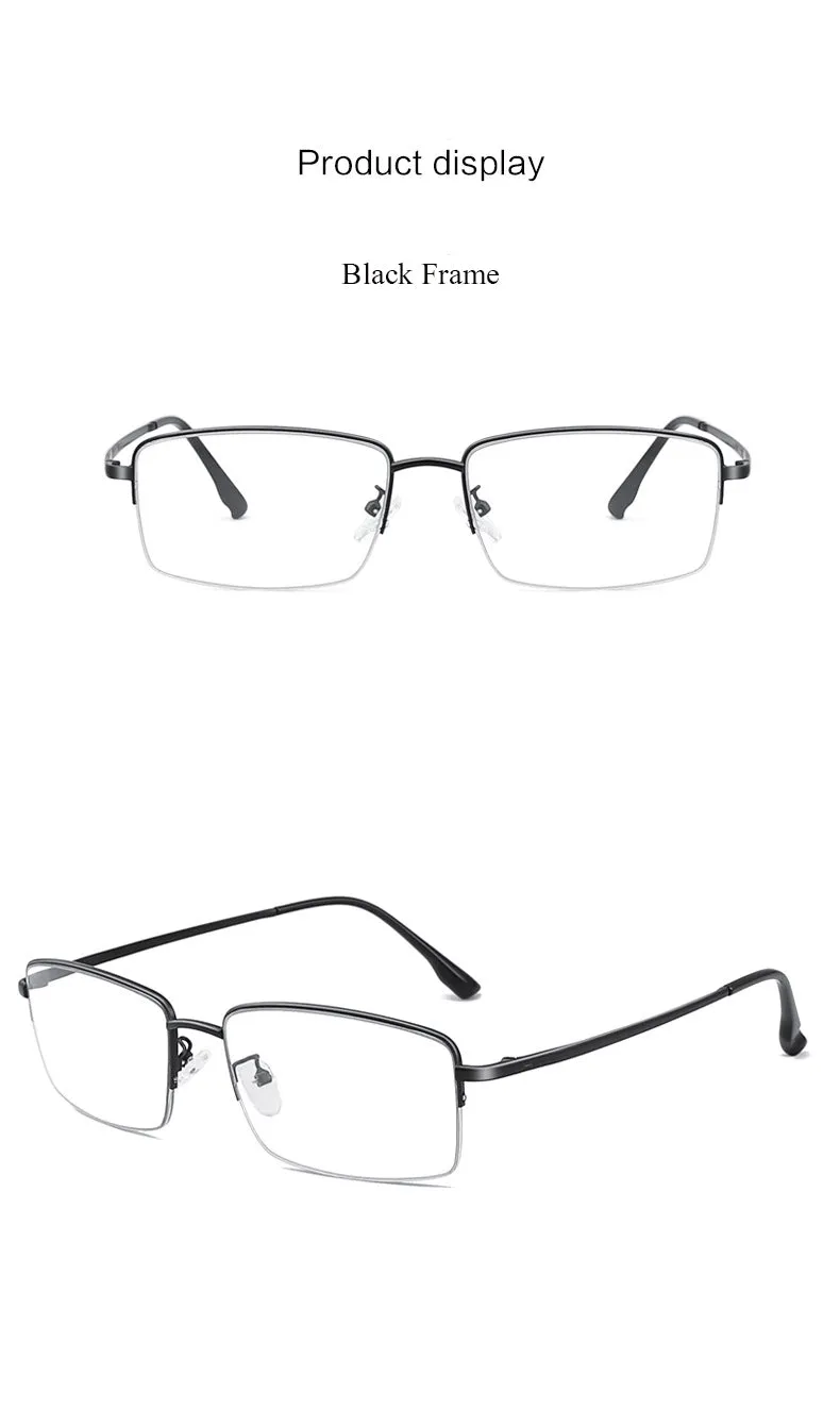 Hdcrafter Unisex Full Rim Rectangle Square Alloy Frame Eyeglasses 2332