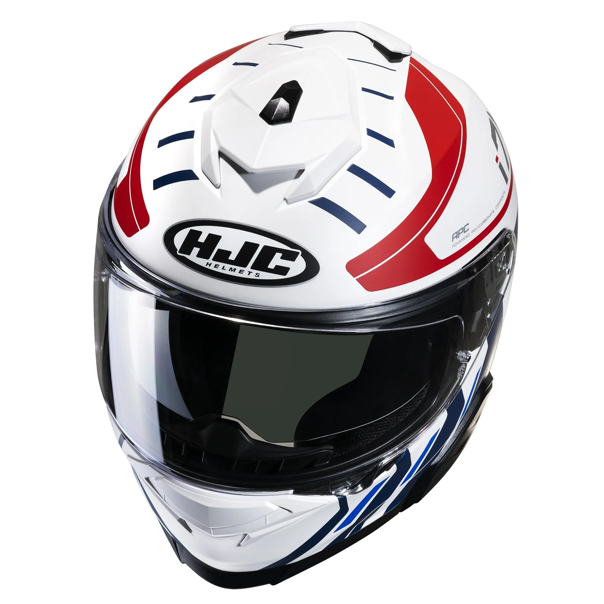 HJC I71 Simo MC21SF White Red Blue Motorcycle Helmet