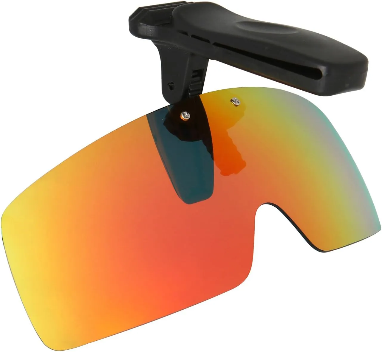 HKUCO Sunglasses Clip Red Polarized Lenses Hat Visors Clip-on Sunglasses For Fishing/Biking/Hiking/Golf UV400 Protect
