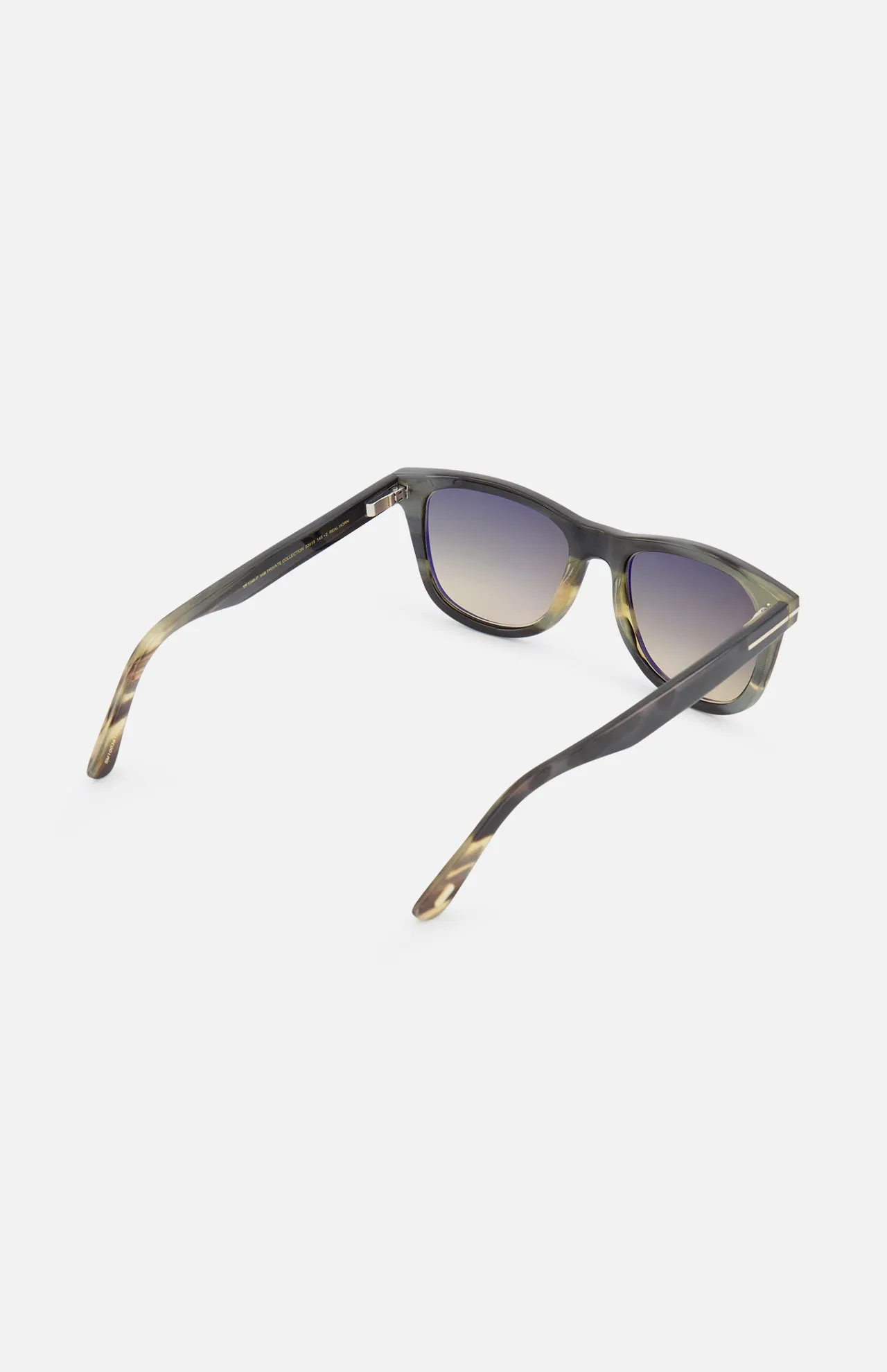 Horn Softly Squared Dark Brown Sunglasses