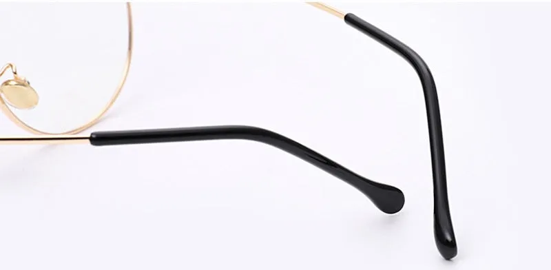 Hotochki Full Rim Cat Eye Alloy Frame Eyeglasses 9029