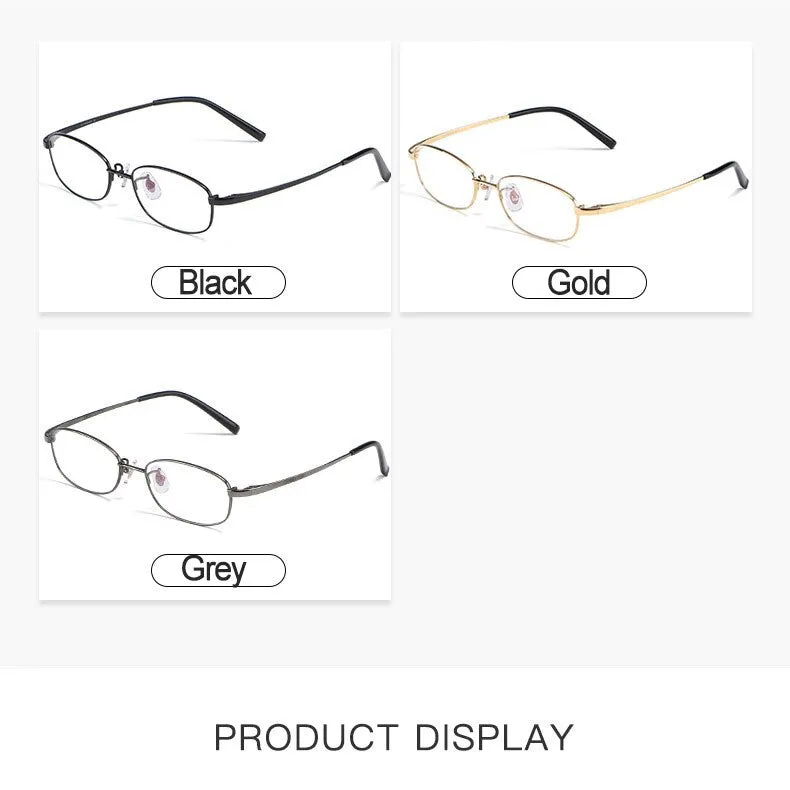 Hotochki Men's Full Rim Titanium Frame Eyeglasses 10196