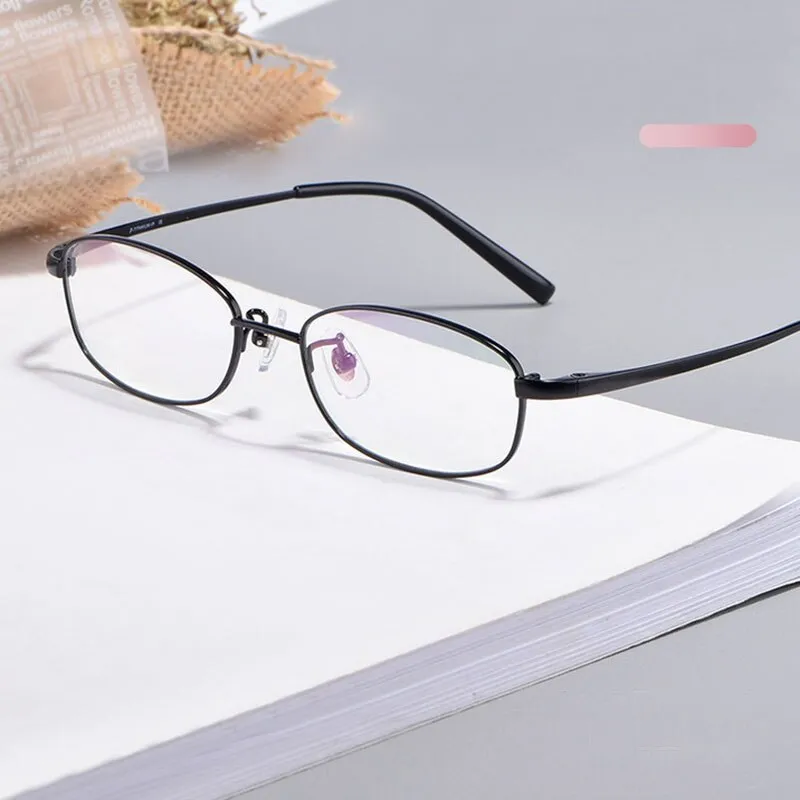Hotochki Men's Full Rim Titanium Frame Eyeglasses 10196
