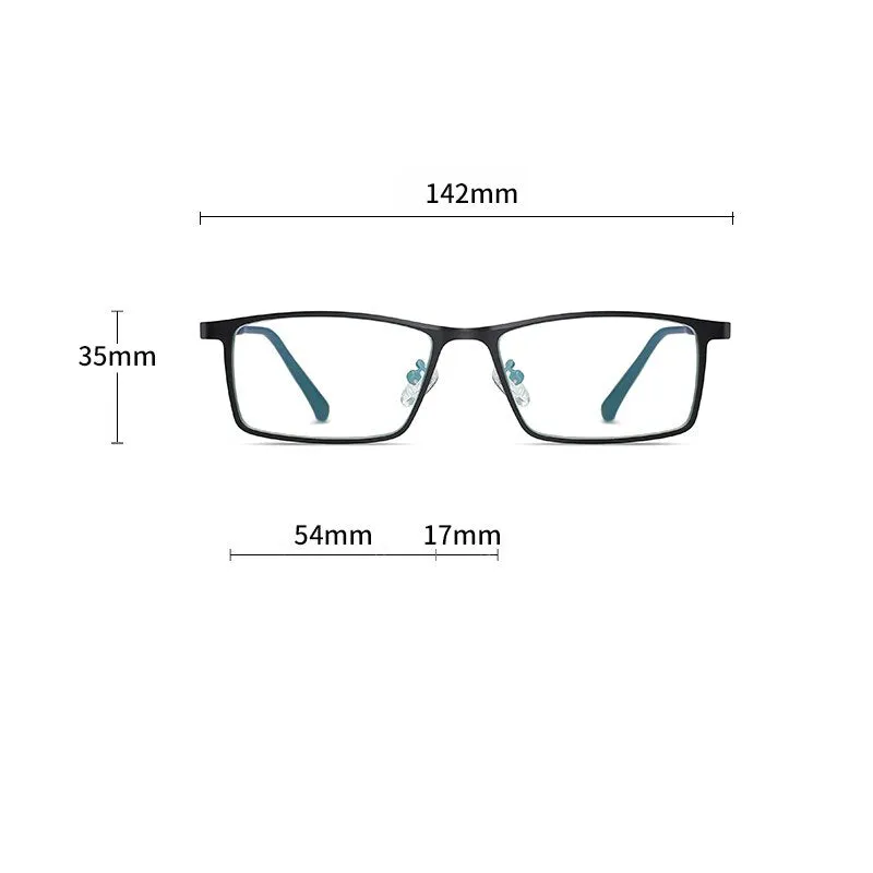 Hotochki Men's Full Rim TR-90 Resin Alloy Frame Eyeglasses T316