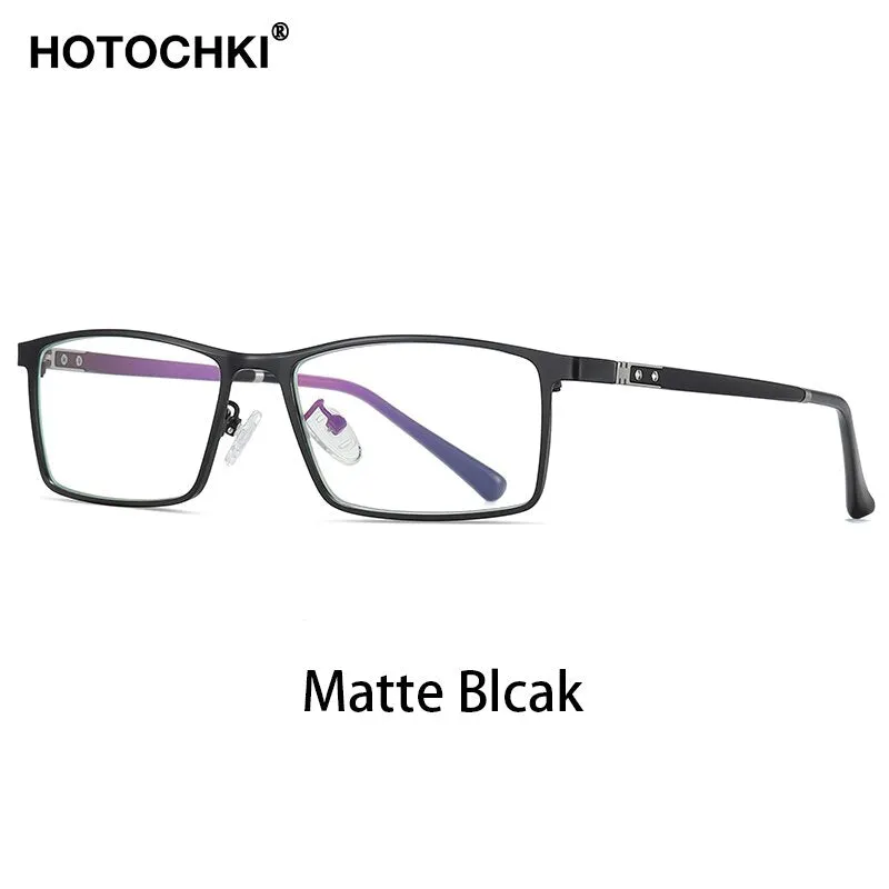 Hotochki Men's Full Rim TR-90 Resin Alloy Frame Eyeglasses T316