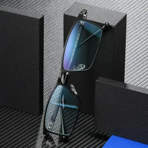 Hotochki Men's Full Rim TR-90 Resin Alloy Frame Eyeglasses T316