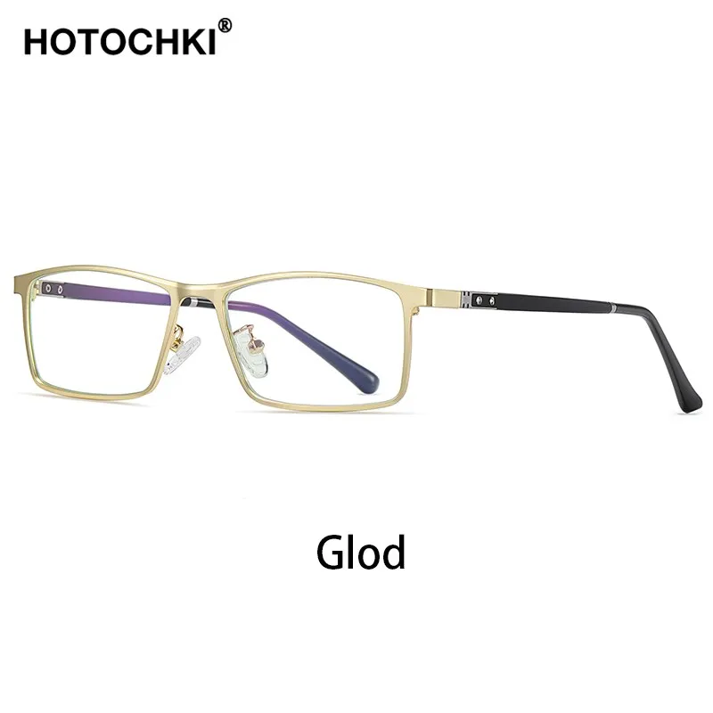 Hotochki Men's Full Rim TR-90 Resin Alloy Frame Eyeglasses T316
