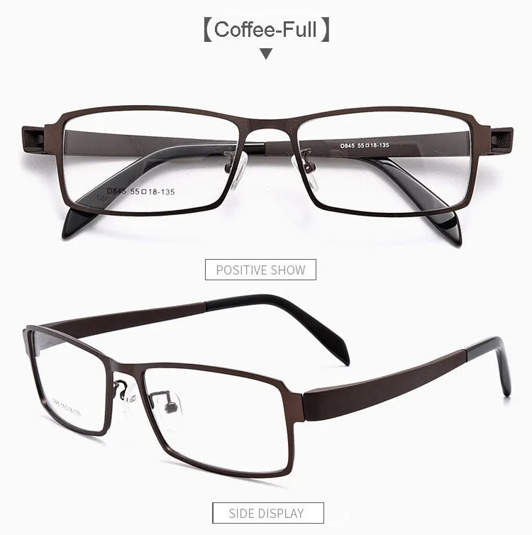 Hotochki Men's Full/Semi Rim Alloy Frame Eyeglasses D849/D845