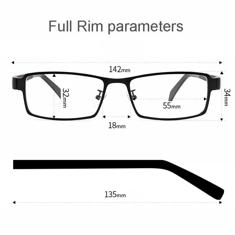 Hotochki Men's Full/Semi Rim Alloy Frame Eyeglasses D849/D845