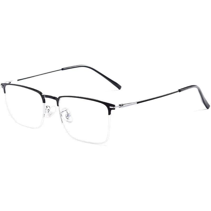 Hotochki Men's Full/Semi Rim SquareTitanium Frame Eyeglasses 0608-0606