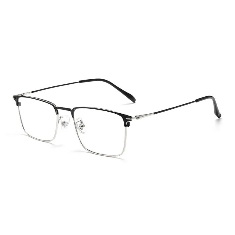 Hotochki Men's Full/Semi Rim SquareTitanium Frame Eyeglasses 0608-0606