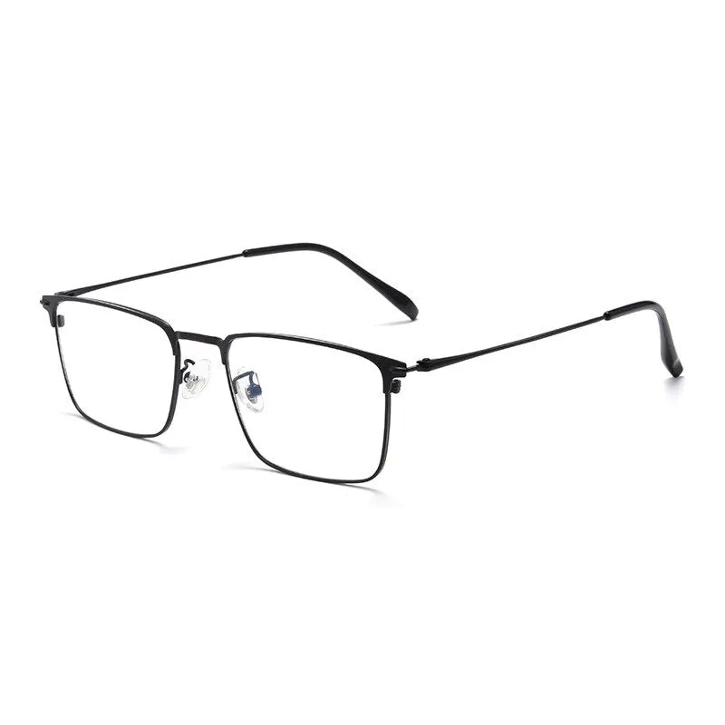 Hotochki Men's Full/Semi Rim SquareTitanium Frame Eyeglasses 0608-0606
