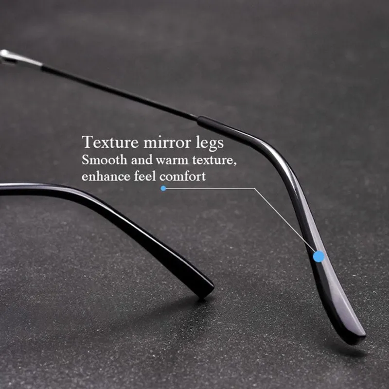 Hotochki Men's Full/Semi Rim SquareTitanium Frame Eyeglasses 0608-0606