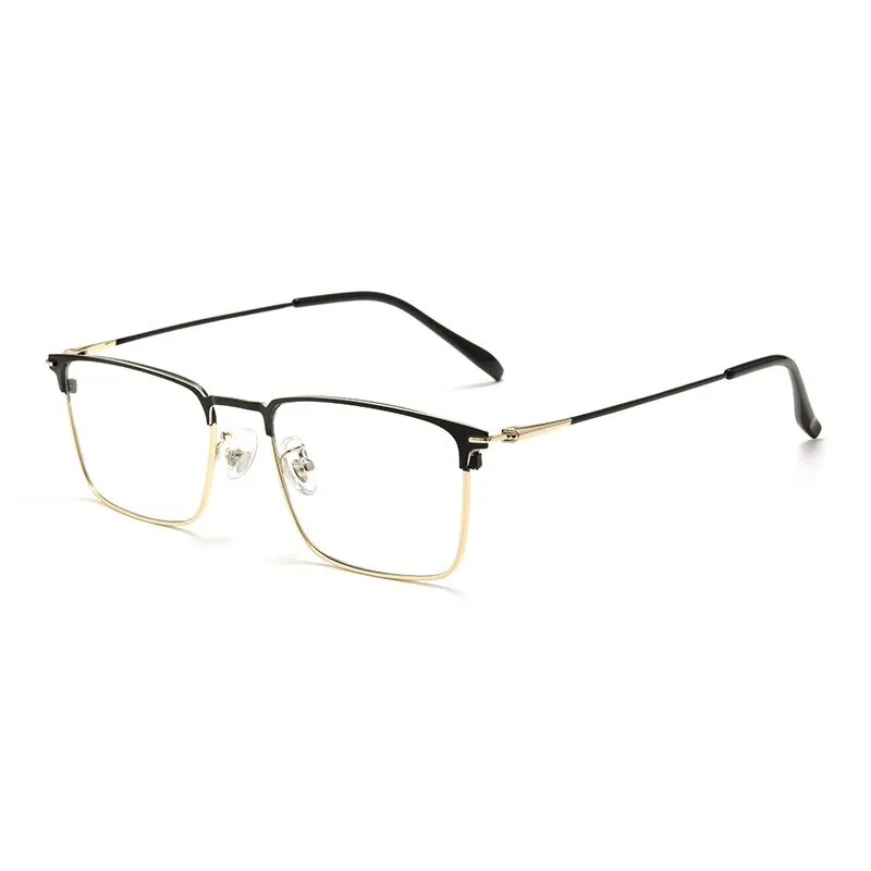 Hotochki Men's Full/Semi Rim SquareTitanium Frame Eyeglasses 0608-0606