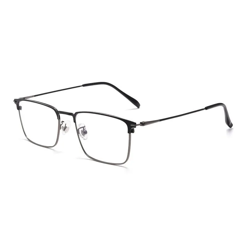 Hotochki Men's Full/Semi Rim SquareTitanium Frame Eyeglasses 0608-0606