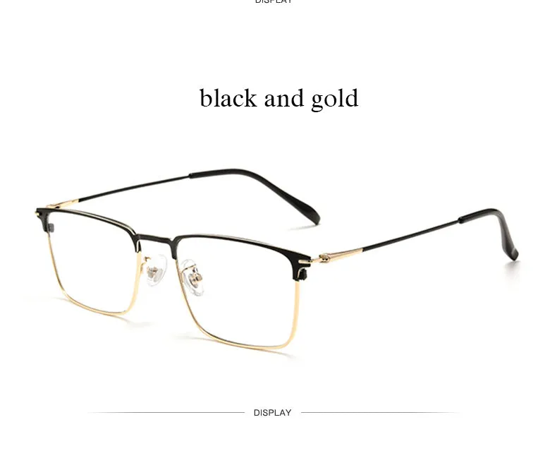 Hotochki Men's Full/Semi Rim SquareTitanium Frame Eyeglasses 0608-0606