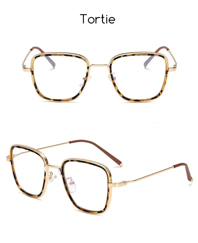 Hotochki Unisex Full Rim Alloy Metal Round Frame Eyeglasses 5206