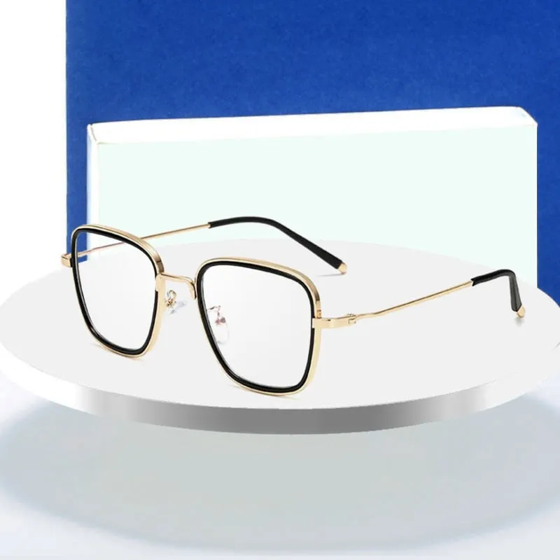 Hotochki Unisex Full Rim Alloy Metal Round Frame Eyeglasses 5206