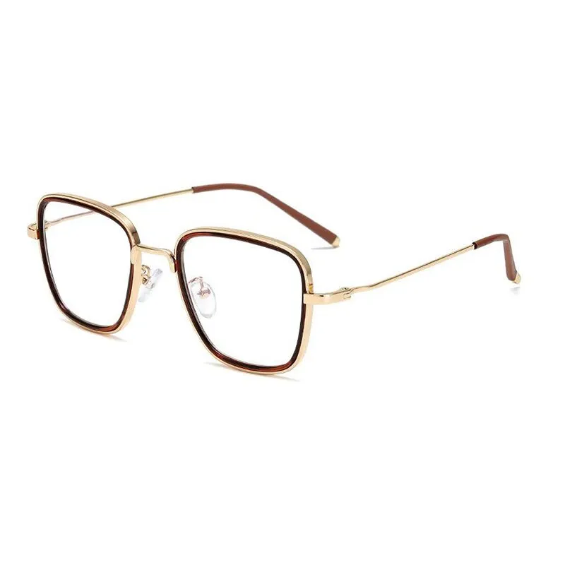 Hotochki Unisex Full Rim Alloy Metal Round Frame Eyeglasses 5206