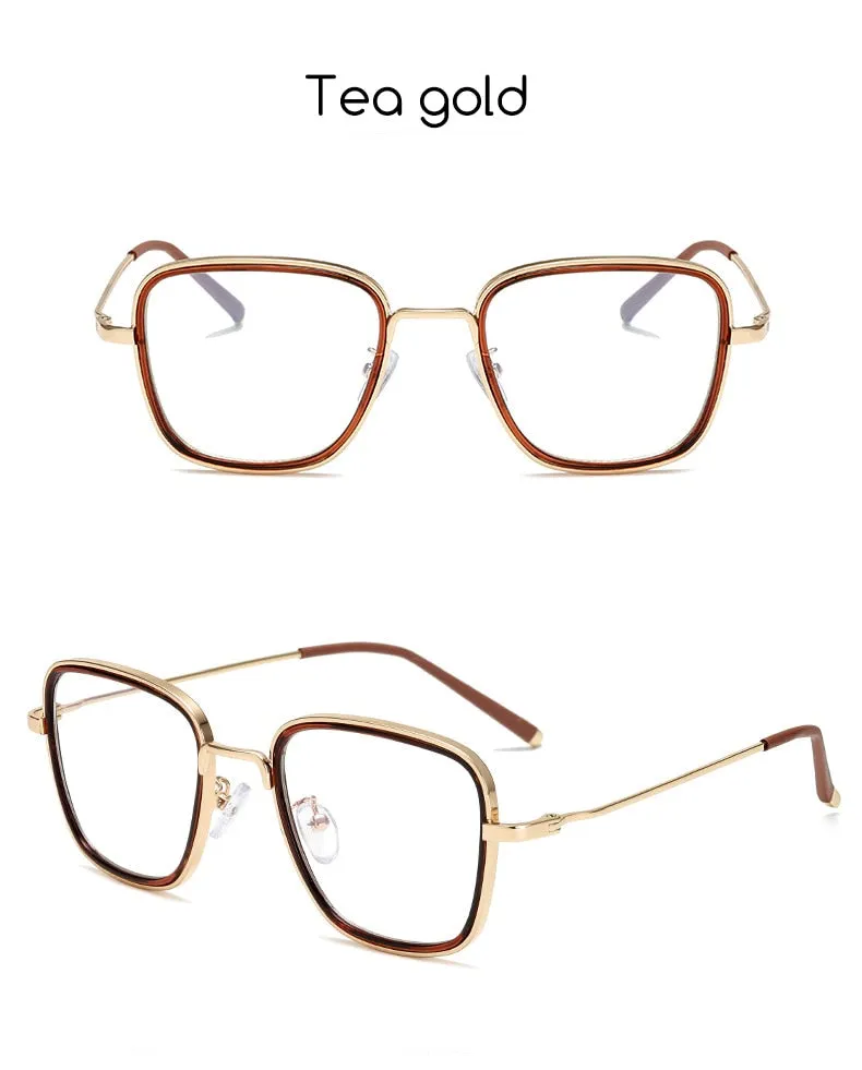 Hotochki Unisex Full Rim Alloy Metal Round Frame Eyeglasses 5206