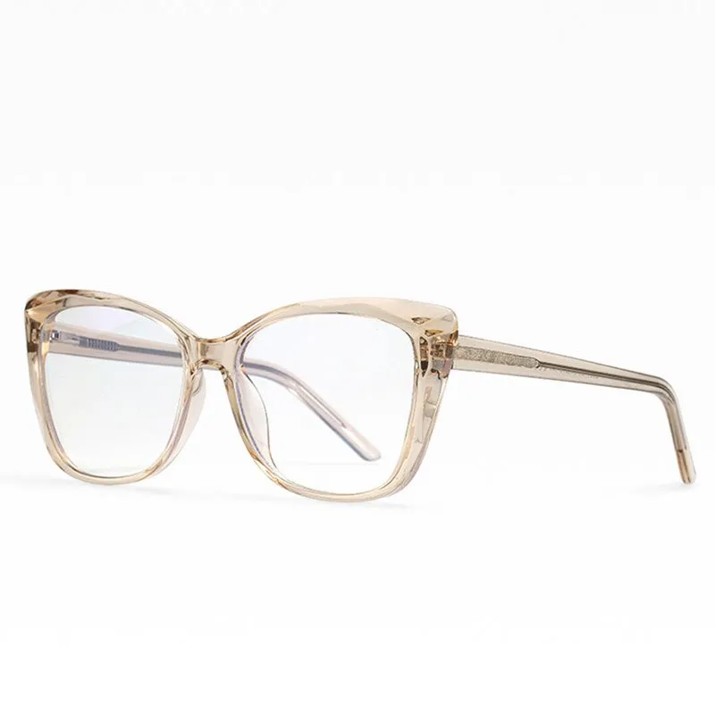 Hotochki Unisex Full Rim Cat Eye TR-90 Resin Frame Eyeglasses 2001
