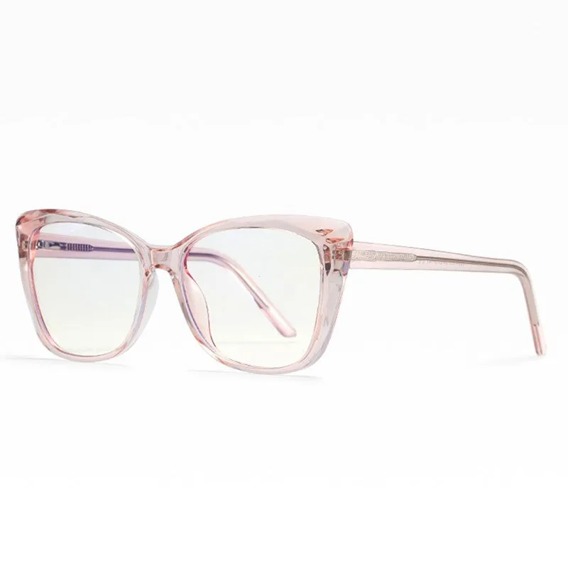 Hotochki Unisex Full Rim Cat Eye TR-90 Resin Frame Eyeglasses 2001