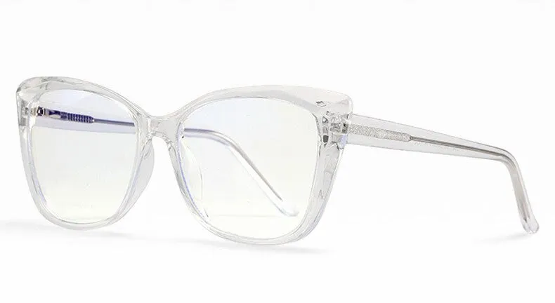 Hotochki Unisex Full Rim Cat Eye TR-90 Resin Frame Eyeglasses 2001