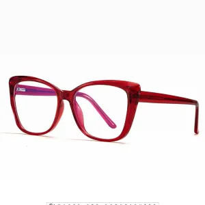 Hotochki Unisex Full Rim Cat Eye TR-90 Resin Frame Eyeglasses 2001