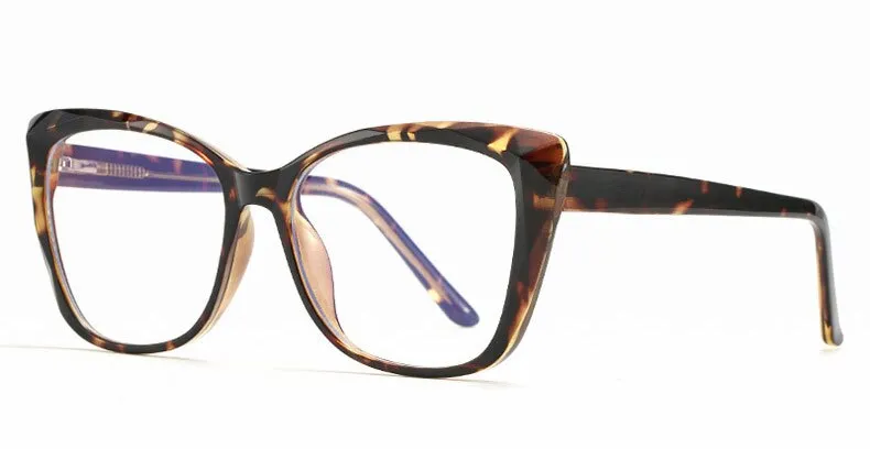 Hotochki Unisex Full Rim Cat Eye TR-90 Resin Frame Eyeglasses 2001