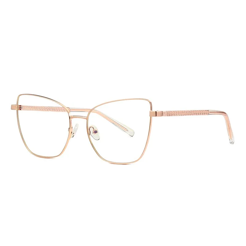 Hotochki Women's Full Rim Cat Eye Alloy Frame Eyeglasses 3003