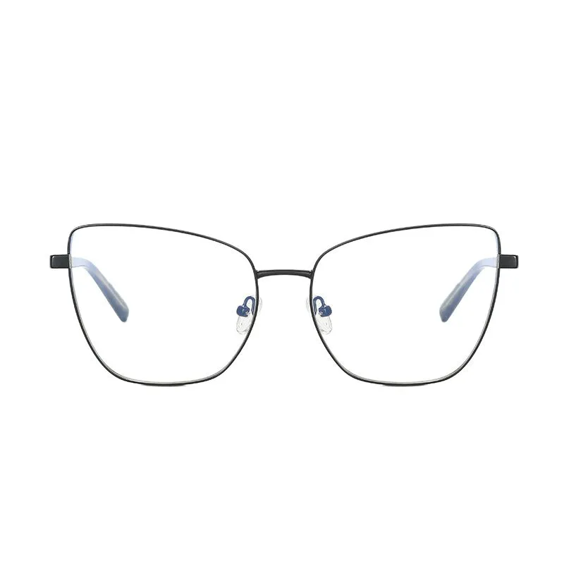 Hotochki Women's Full Rim Cat Eye Alloy Frame Eyeglasses 3003